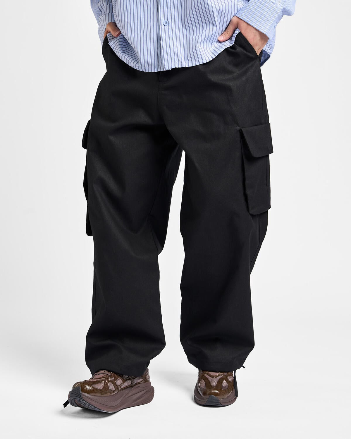 Arte Antwerp Linen Cargo Pants | SS26-039P-BLK | AFEW STORE